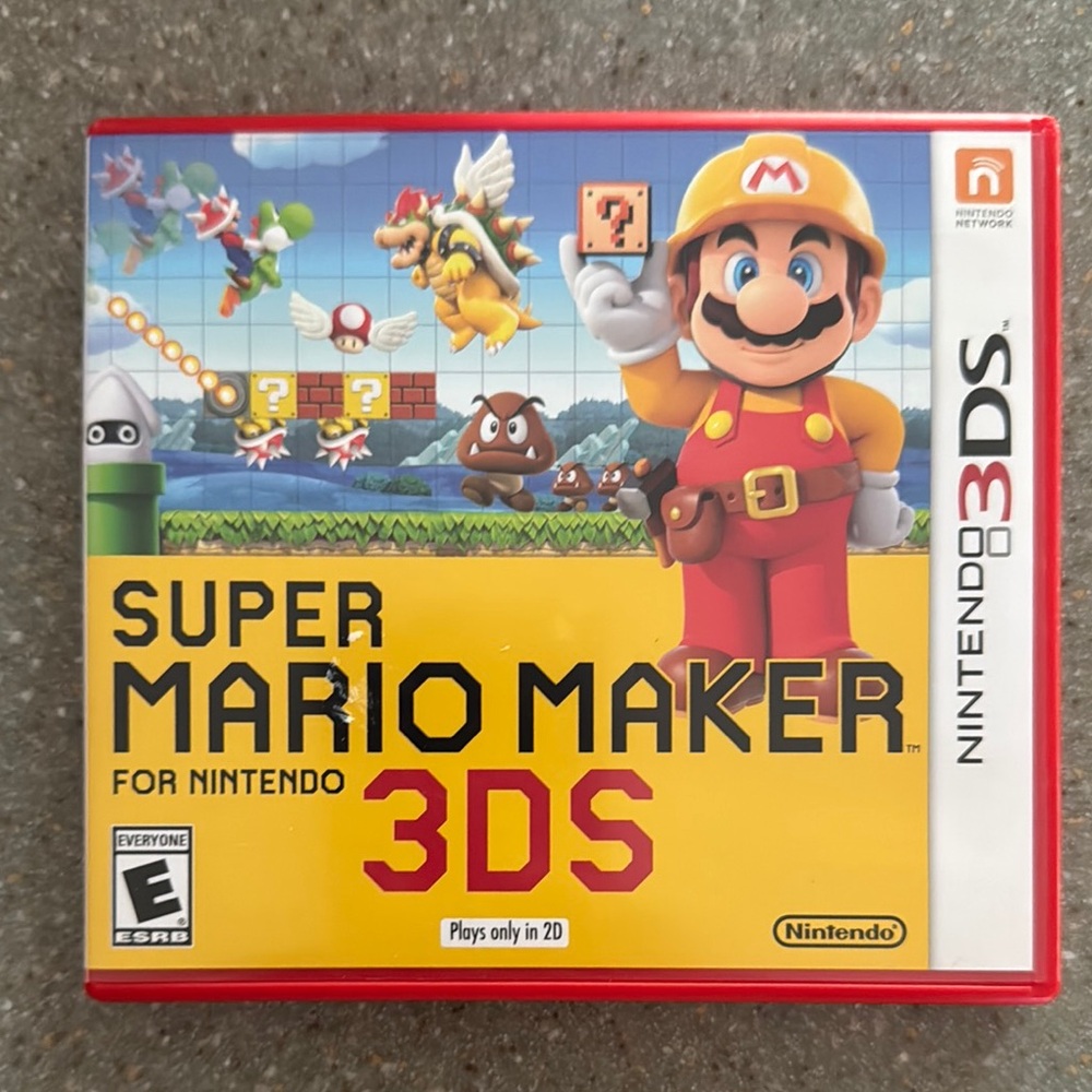 Nintendo Red 3DS Mario Games Collection